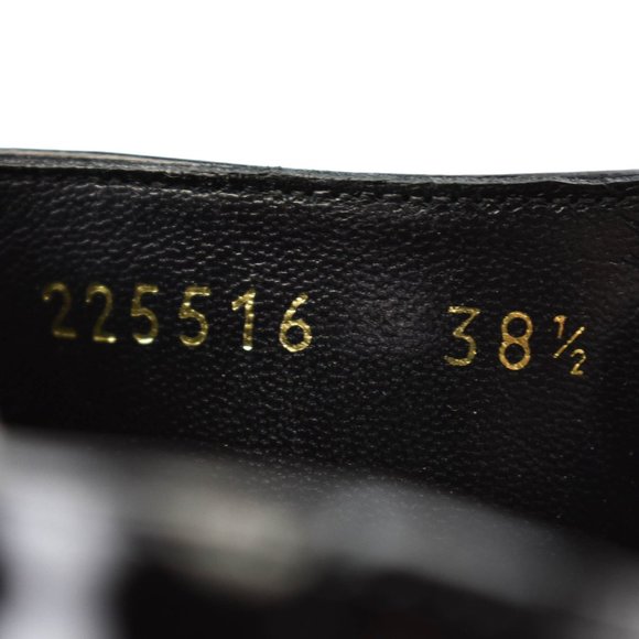 GUCCI: Black, Patent Leather Mary Jane Strappy Sandals Heels Size: 8.5 - Picture 9 of 11